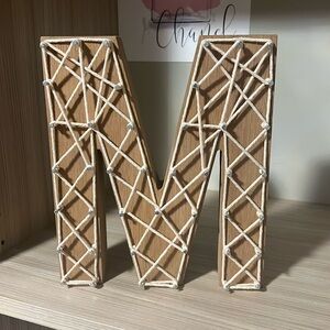 Wooden Letter M
